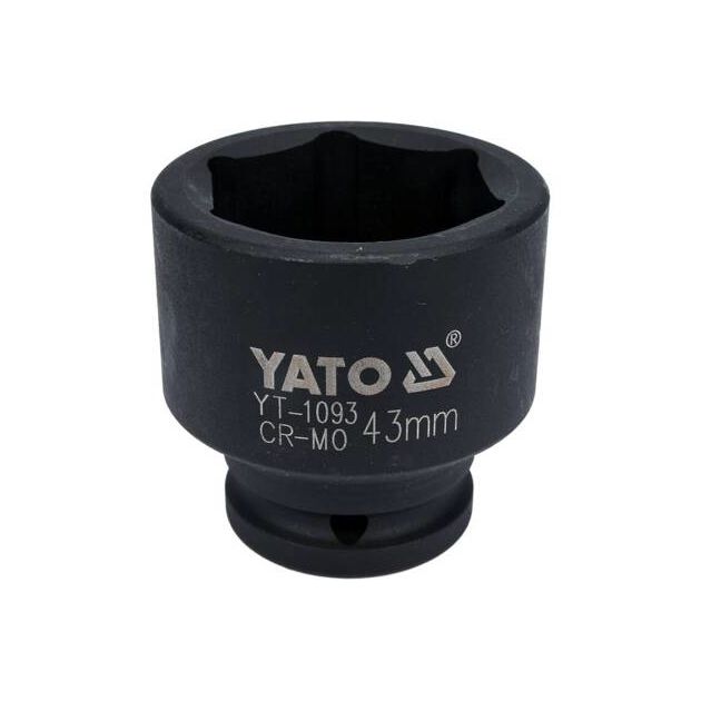 Головка торцевая ударная YATO 6-гранная 43 мм, квадрат 3/4, 57 мм, фото  | SNABZHENIE.com.ua