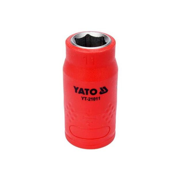 Головка торцевая диэлектрическая 6-гранная 3/8", 11 мм, изол. YATO, фото  | SNABZHENIE.com.ua