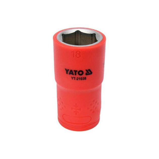Головка торцевая диэлектрическая 6-гранная 1/2" 18 мм YATO, фото  | SNABZHENIE.com.ua