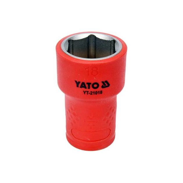 Головка торцевая диэлектрическая 6-гранная 3/8", 18 мм, YATO, фото  | SNABZHENIE.com.ua