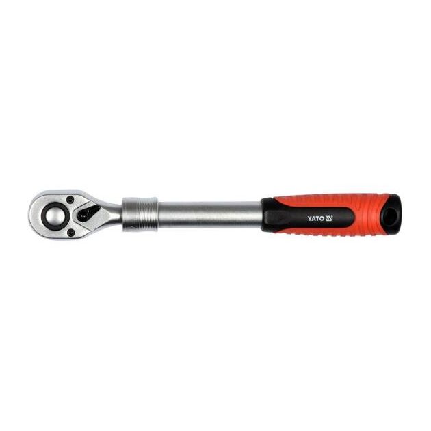 Трещотка квадрат 1/4", телескоп. ручка 150-200 мм, 72 зубца YATO, фото  | SNABZHENIE.com.ua