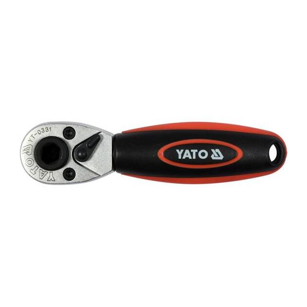 Трещотка 1/4", 136 мм, 72 зубца YATO (YT-0331), фото  | SNABZHENIE.com.ua