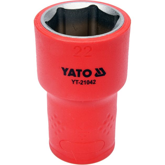 Головка диэлектрическая 6-гранная 1/2", 22 мм, 55 мм, YATO (YT-21042), фото  | SNABZHENIE.com.ua
