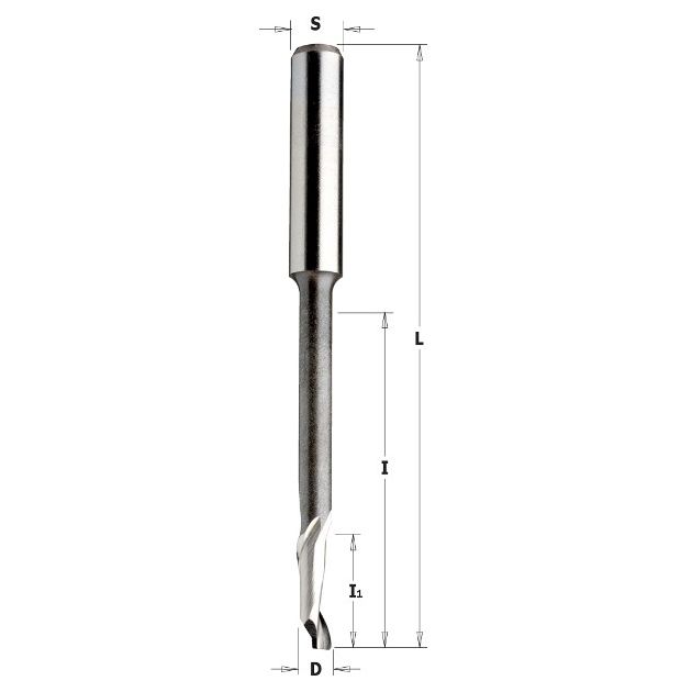 Фреза по алюминию HSS, спиральная удлиненная, 10x30x70 мм, CMT, фото  | SNABZHENIE.com.ua