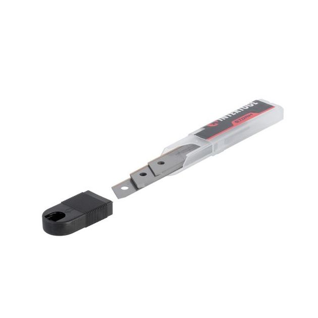 Комплект лезвий сегментних 18 мм, 7 сегментів, сталь SK2, покриття Titan, 10 шт/уп., Storm INTERTOOL HT-0566, фото , зображення 4 | SNABZHENIE.com.ua Комплект лезвий сегментних 18 мм, 7 сегментів, сталь SK2, покриття Titan, 10 шт/уп., Storm INTERTOOL HT-0566, фото , зображення 4 | SNABZHENIE.com.ua