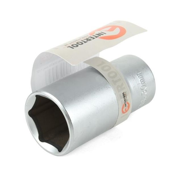 Головка шестигранна подовжена 1/2", 30мм*78мм, Хром-Ванадій INTERTOOL ET-0130, фото , зображення 2 | SNABZHENIE.com.ua Головка шестигранна подовжена 1/2", 30мм*78мм, Хром-Ванадій INTERTOOL ET-0130, фото , зображення 2 | SNABZHENIE.com.ua