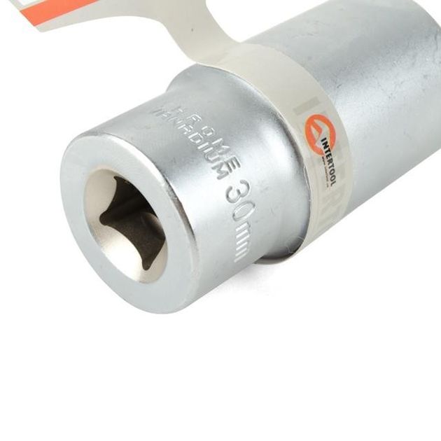 Головка шестигранна подовжена 1/2", 30мм*78мм, Хром-Ванадій INTERTOOL ET-0130, фото , зображення 3 | SNABZHENIE.com.ua Головка шестигранна подовжена 1/2", 30мм*78мм, Хром-Ванадій INTERTOOL ET-0130, фото , зображення 3 | SNABZHENIE.com.ua