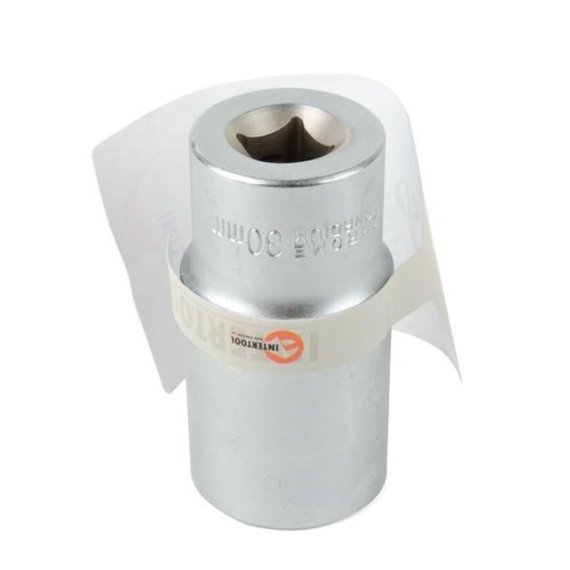 Головка шестигранна подовжена 1/2", 30мм*78мм, Хром-Ванадій INTERTOOL ET-0130, фото  | SNABZHENIE.com.ua