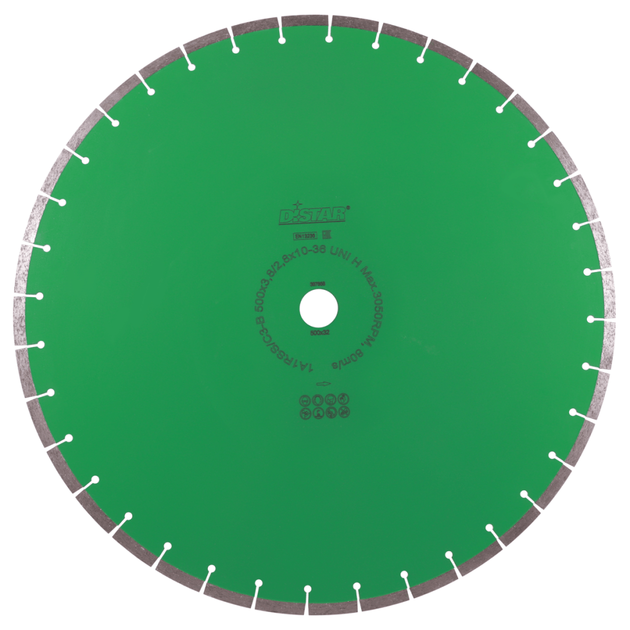 Диск алмазный отрезной по граниту DISTAR UNI H 500 x 32-36 ARC 40, фото  | SNABZHENIE.com.ua