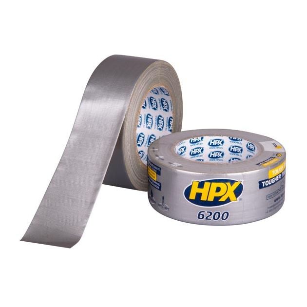 HPX 6200 - 48мм x 25м - серебристая армированная лента, фото  | SNABZHENIE.com.ua