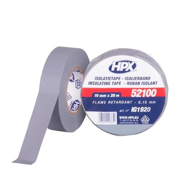 HPX 52100 - 19мм x 20м, серая, VDE-стандарт - изоляционная лента, фото  | SNABZHENIE.com.ua