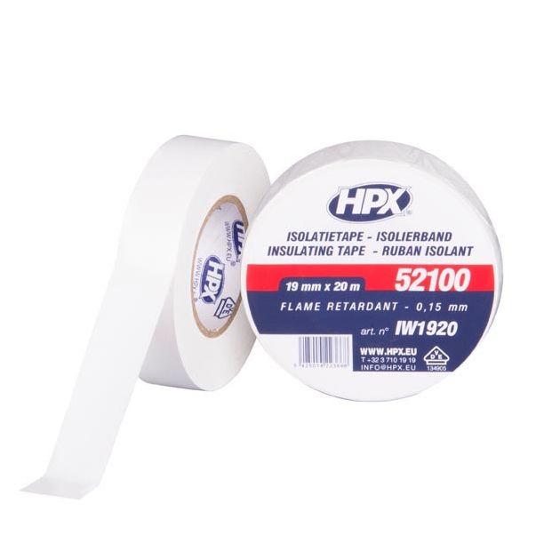 HPX 52100 - 19мм x 20м, белая, VDE - автоизоляционная лента, фото  | SNABZHENIE.com.ua