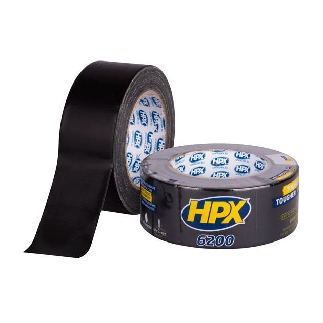 HPX 6200 - черная армированная ремонтная лента 48мм х 25м, фото  | SNABZHENIE.com.ua