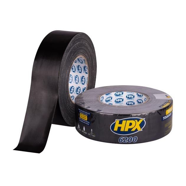 HPX 6200 - черная армированная ремонтная лента 48мм х 50м, фото  | SNABZHENIE.com.ua