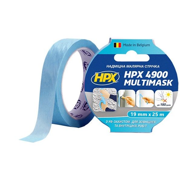 Малярная лента HPX 4900 MULTIMASK 19мм х 25м, сверхпрочная, УФ защита, фото  | SNABZHENIE.com.ua