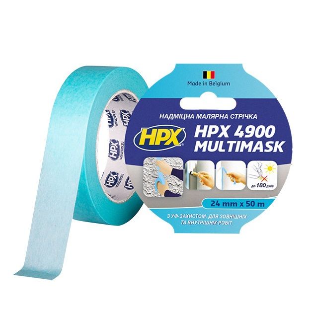HPX 4900 MULTIMASK - 24мм х 50м - сверхпрочная малярная лента, фото  | SNABZHENIE.com.ua