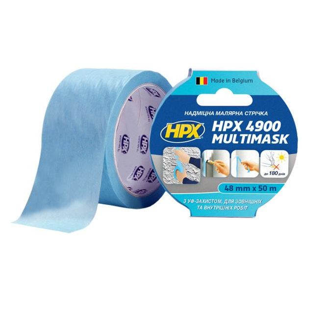 Малярная лента HPX 4900 MULTIMASK 48мм х 50м, сверхпрочная, УФ защита, фото  | SNABZHENIE.com.ua