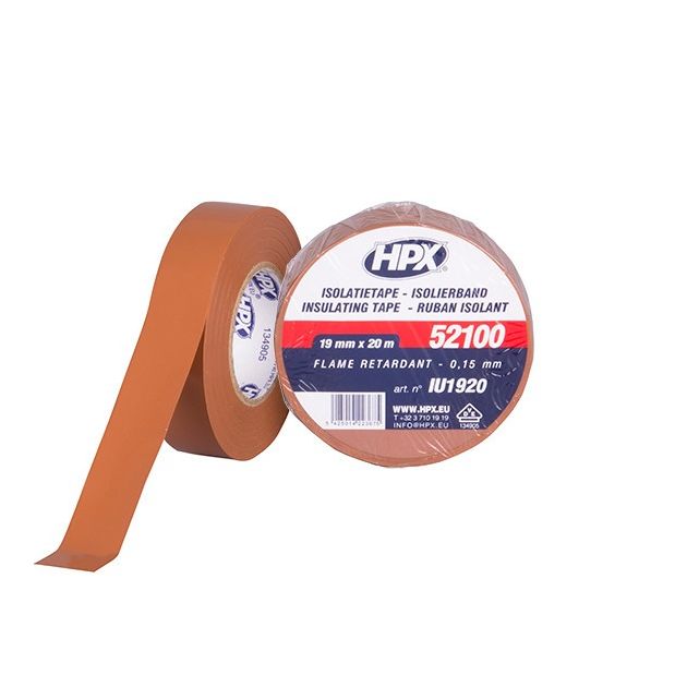 HPX 52100 - 19мм x 20м, коричневая, VDE - автоизоляционная лента, фото  | SNABZHENIE.com.ua