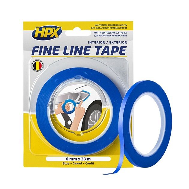 HPX FINE LINE - 6мм x 33м - лента для криволинейных контуров, фото  | SNABZHENIE.com.ua