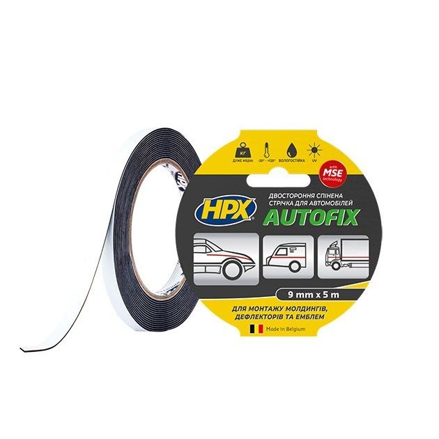 AVTOFIX MSE - 9мм x 5м - автомобільна двостороння клейка стрічка (скотч), фото  | SNABZHENIE.com.ua