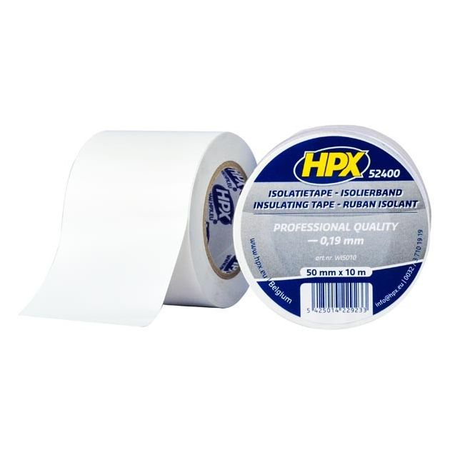 HPX 52400 - 50мм x 10м х 0,19мм, біла бандажна ізолента, фото  | SNABZHENIE.com.ua