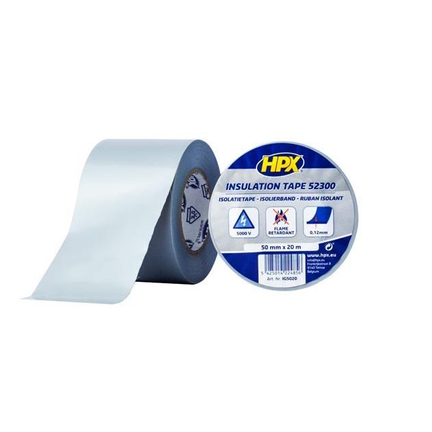 HPX 52300 - 50мм x 20м х 0,12мм, сіра бандажна ізолента, фото  | SNABZHENIE.com.ua