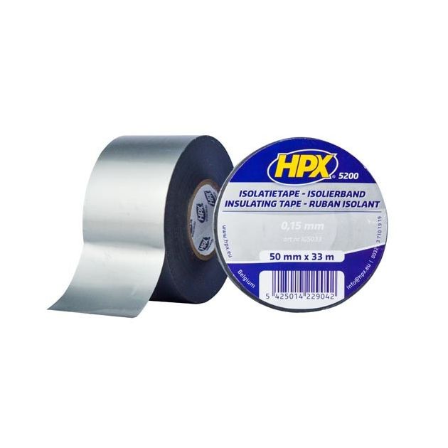 HPX 5200 - 50мм x 33м x 0,15мм, серая изоляционная лента, фото  | SNABZHENIE.com.ua