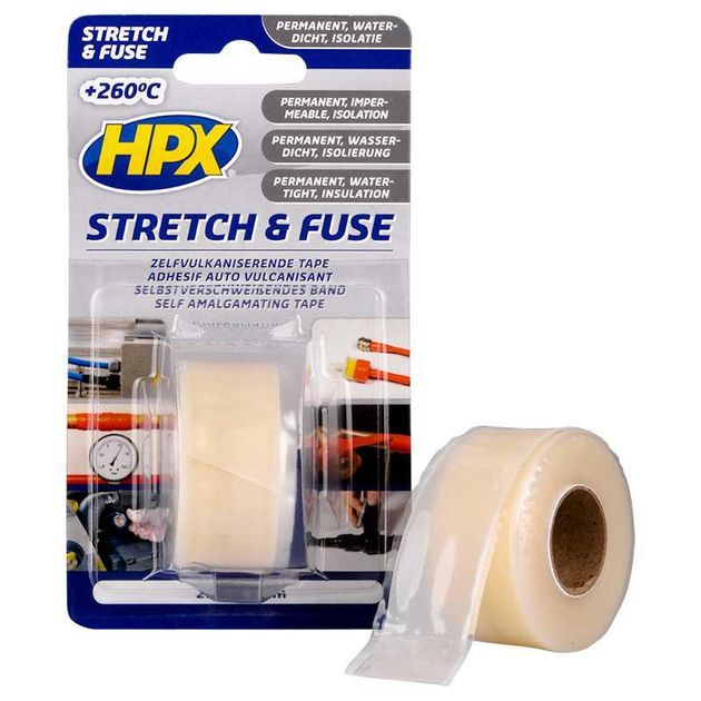 HPX Stretch&Fuse - 25мм х 3м, прозрачная силиконовая лента для ремонта, фото  | SNABZHENIE.com.ua