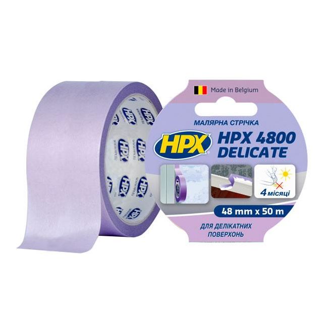 HPX 4800 - 48мм х 50м - малярная лента для деликатных поверхностей, фото  | SNABZHENIE.com.ua