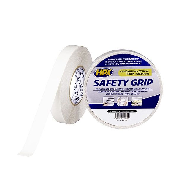 HPX SAFETY GRIP - 25мм х 18м, полупрозрачная противоскользящая лента, фото  | SNABZHENIE.com.ua