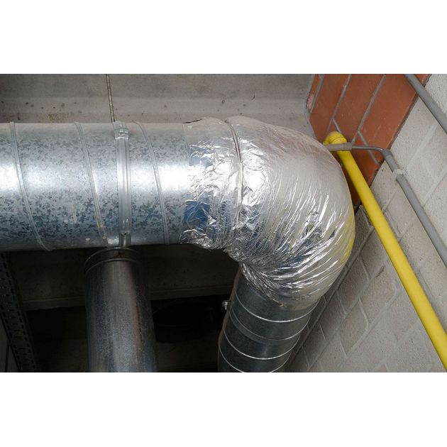 Клейкая алюминиевая лента HPX ALU/ARM 50мм x 50м 120°C, армированная, фото , изображение 5 | SNABZHENIE.com.ua Клейкая алюминиевая лента HPX ALU/ARM 50мм x 50м 120°C, армированная, фото , изображение 5 | SNABZHENIE.com.ua