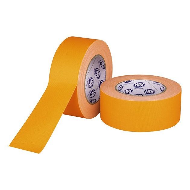Флуоресцентный матовый тейп HPX FLUO GAFFER PRO, оранж, 50мм х 25м, фото , изображение 2 | SNABZHENIE.com.ua Флуоресцентный матовый тейп HPX FLUO GAFFER PRO, оранж, 50мм х 25м, фото , изображение 2 | SNABZHENIE.com.ua