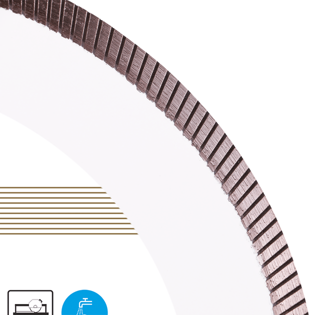 Круг алмазний відрізний DISTAR Gres Ultra 250 x 1,6/1,2 x 10 x 25,4 (1A1R) (11120159019), фото , зображення 4 | SNABZHENIE.com.ua