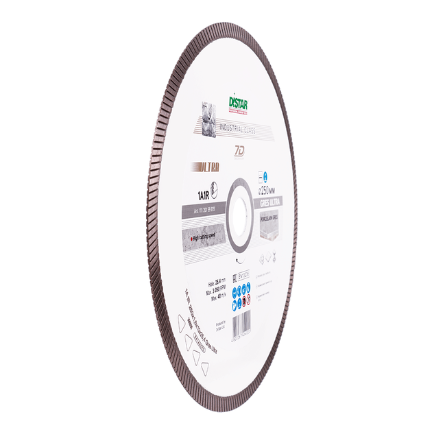 Круг алмазний відрізний DISTAR Gres Ultra 250 x 1,6/1,2 x 10 x 25,4 (1A1R) (11120159019), фото , зображення 5 | SNABZHENIE.com.ua