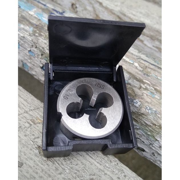 Плашка G (BSP) 1/8 x 28 трубна різьба; DIN 5158 HSS-G; VÖLKEL (25412V), фото , зображення 3 | SNABZHENIE.com.ua Плашка G (BSP) 1/8 x 28 трубна різьба; DIN 5158 HSS-G; VÖLKEL (25412V), фото , зображення 3 | SNABZHENIE.com.ua
