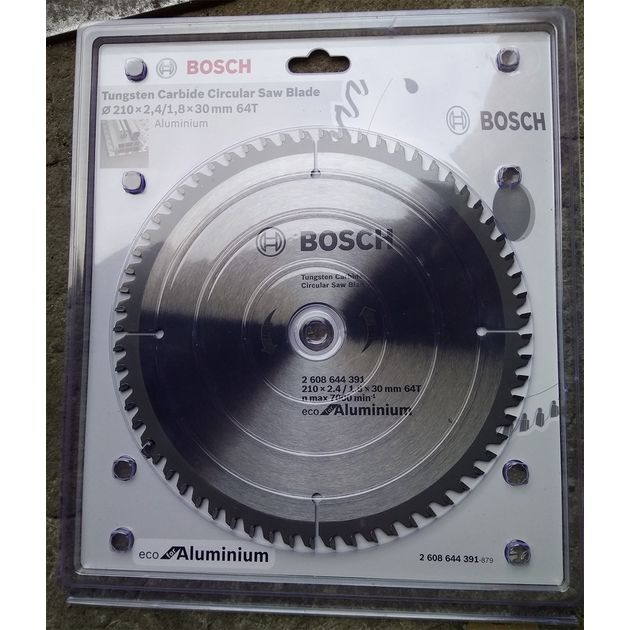 Пильний диск 210 x 30 мм, 64 T по алюмінію ECO Aluminium/Multi BOSCH (2608644391), фото , зображення 8 | SNABZHENIE.com.ua Пильний диск 210 x 30 мм, 64 T по алюмінію ECO Aluminium/Multi BOSCH (2608644391), фото , зображення 8 | SNABZHENIE.com.ua