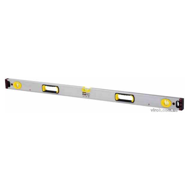 Магнитный уровень STANLEY FatMax II, 120 см, 3 капсулы, 2 ручки, фото  | SNABZHENIE.com.ua