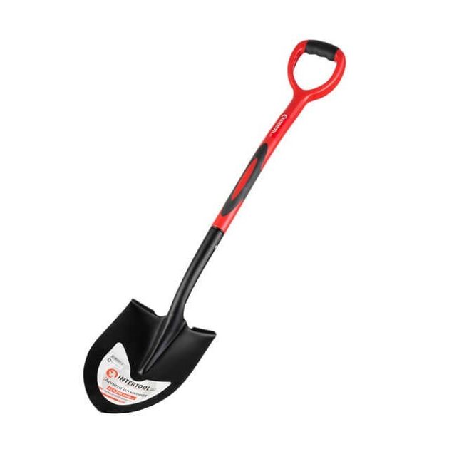 Штыковая лопата с фиберглассовой ручкой INTERTOOL FT-2013, фото  | SNABZHENIE.com.ua