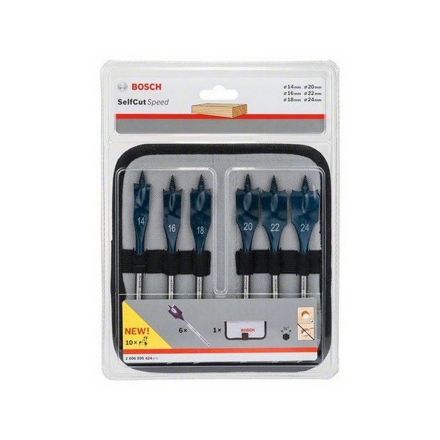 Набор сверл по дереву 6 шт. Self Cut Speed BOSCH (2608595424), фото , изображение 2 | SNABZHENIE.com.ua Набор сверл по дереву 6 шт. Self Cut Speed BOSCH (2608595424), фото , изображение 2 | SNABZHENIE.com.ua