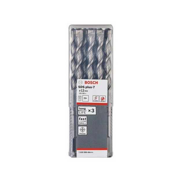 Бур по бетону 12 мм, SDS-plus, BOSCH (2608586464), 7,25 шт., фото  | SNABZHENIE.com.ua