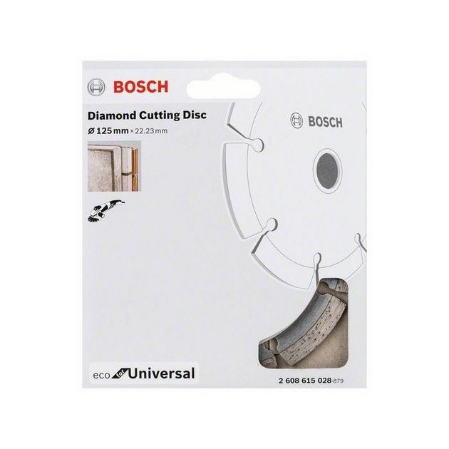 Алмазний відрізний круг 125 мм x 22,23 мм, ECO для універсального BOSCH (2608615028), фото , зображення 2 | SNABZHENIE.com.ua Алмазний відрізний круг 125 мм x 22,23 мм, ECO для універсального BOSCH (2608615028), фото , зображення 2 | SNABZHENIE.com.ua