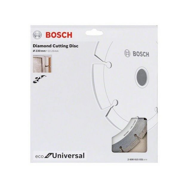 Алмазний відрізний круг 230 мм x 22,23 мм, ECO для універсального BOSCH (2608615031), фото , зображення 2 | SNABZHENIE.com.ua Алмазний відрізний круг 230 мм x 22,23 мм, ECO для універсального BOSCH (2608615031), фото , зображення 2 | SNABZHENIE.com.ua