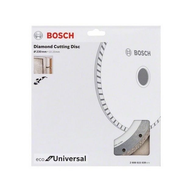 Алмазний відрізний круг 230 мм x 22,23 мм, ECO для універсального турбо BOSCH (2608615039), фото , зображення 2 | SNABZHENIE.com.ua Алмазний відрізний круг 230 мм x 22,23 мм, ECO для універсального турбо BOSCH (2608615039), фото , зображення 2 | SNABZHENIE.com.ua