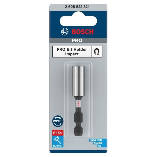 Стандартний тримач біт Impact Control, 1 шт. BOSCH (2608522321), фото  | SNABZHENIE.com.ua