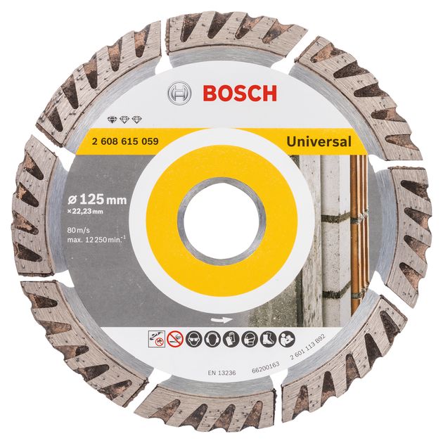 Алмазний відрізний круг 125 x 22,23 мм, Standard for Universal BOSCH (2608615059), фото  | SNABZHENIE.com.ua