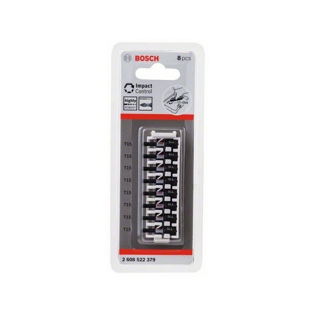 Ударная бита T15 x 25 мм, 8 шт, BOSCH (2608522379), фото , изображение 2 | SNABZHENIE.com.ua Ударная бита T15 x 25 мм, 8 шт, BOSCH (2608522379), фото , изображение 2 | SNABZHENIE.com.ua