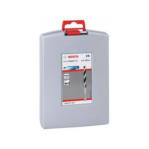 Набір свердл по металу 1 - 10 мм HSS PointTeQ ToughBox, 19 шт. BOSCH (2608577351), фото , зображення 2 | SNABZHENIE.com.ua Набір свердл по металу 1 - 10 мм HSS PointTeQ ToughBox, 19 шт. BOSCH (2608577351), фото , зображення 2 | SNABZHENIE.com.ua