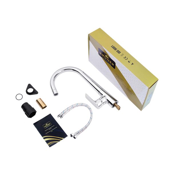 Смеситель для кухни Kroner KRP Küche C033, фото , изображение 9 | SNABZHENIE.com.ua