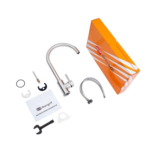 Смеситель для кухни Ibergrif M22110, фото , изображение 8 | SNABZHENIE.com.ua