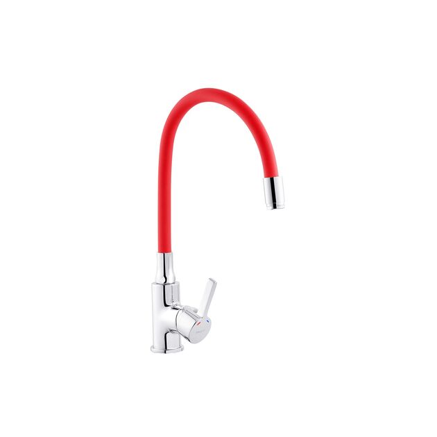 Смеситель для кухни Ibergrif M22112-1 с гибким изливом, фото , изображение 3 | SNABZHENIE.com.ua